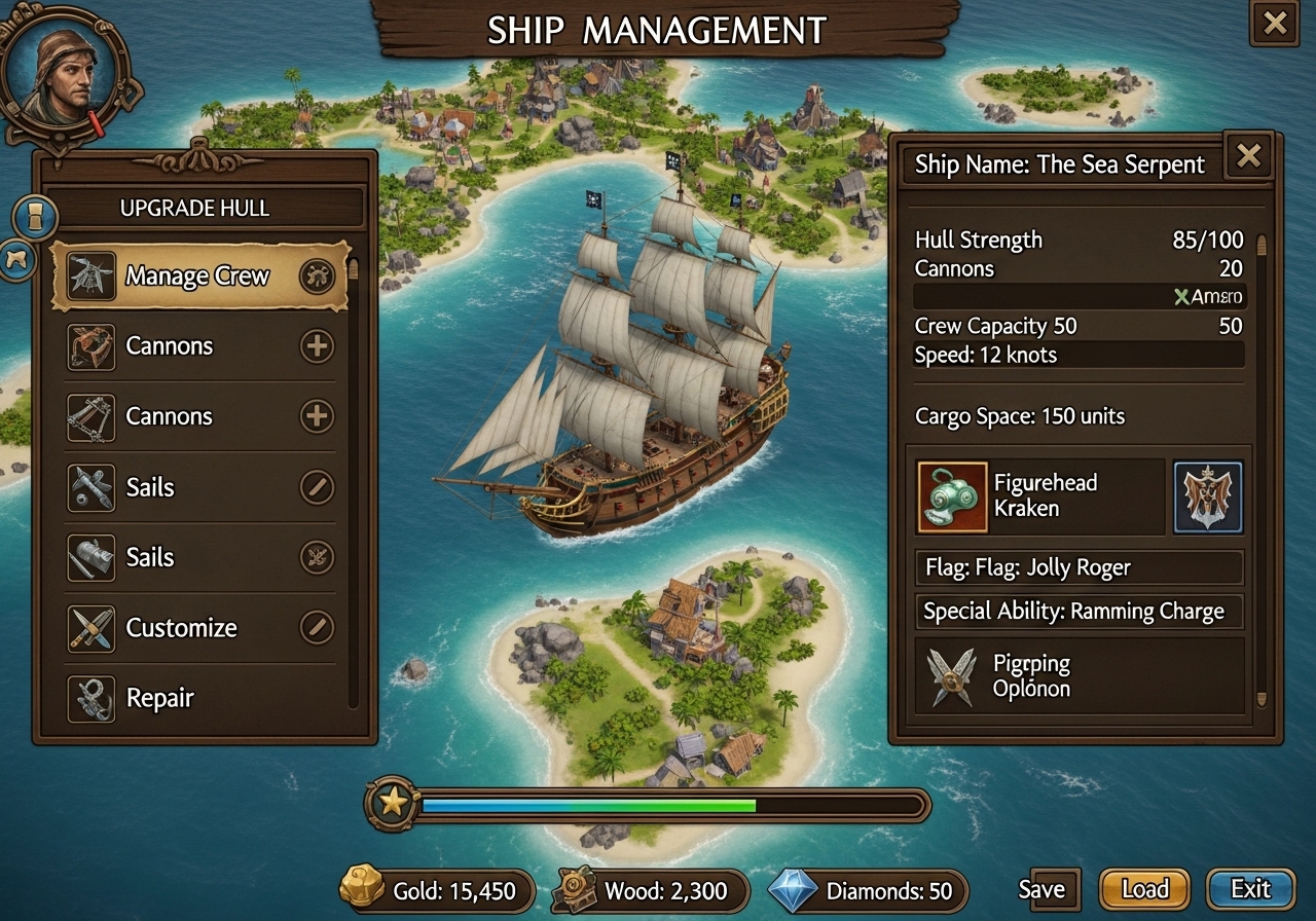 Interface de Gestão de Navios